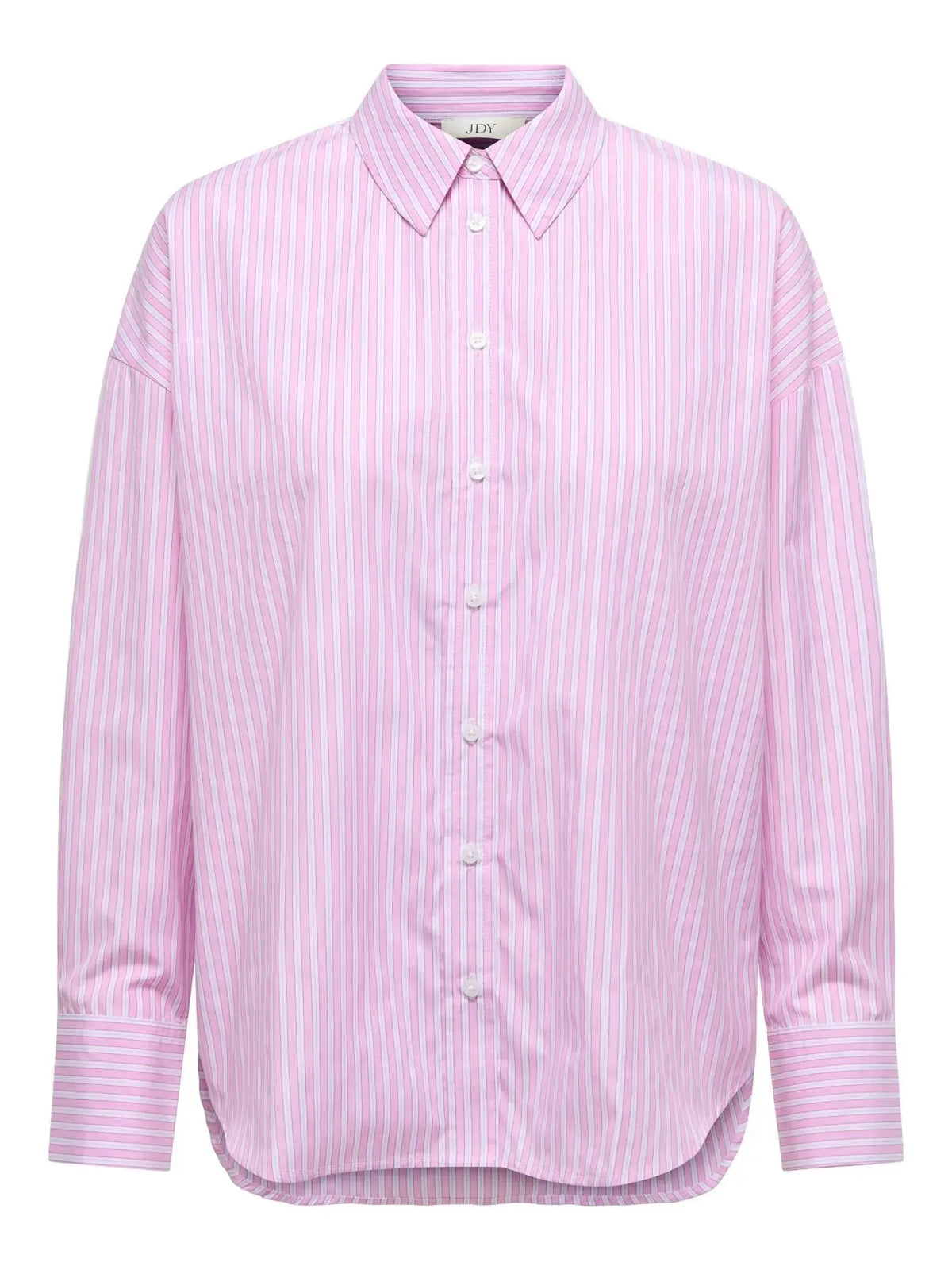 Nelly Stripet Loose Skjorte - Pink Lady Stripes JDY
