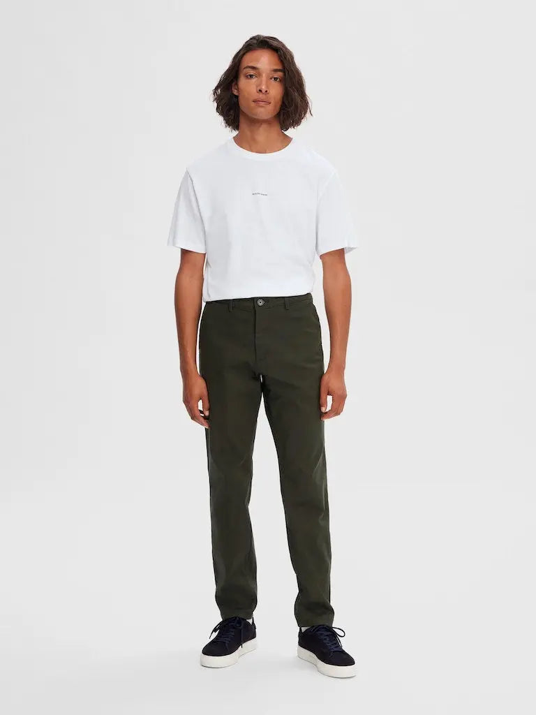 New Miles Flex Chinos 175 - Forest Night Selected Homme