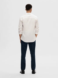 New Slim Linskjorte - White Selected Homme