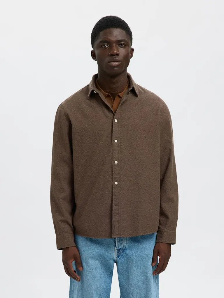 Noah Flannel Skjorte - Demitasse Selected Homme