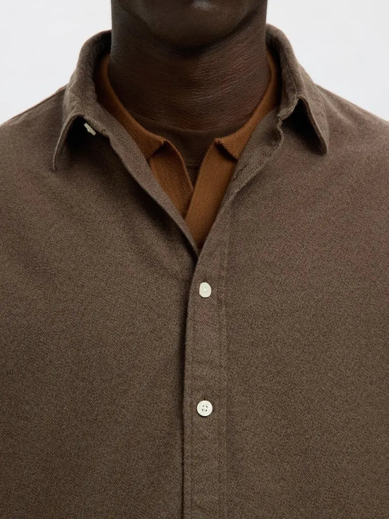 Noah Flannel Skjorte - Demitasse Selected Homme