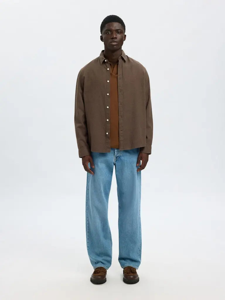Noah Flannel Skjorte - Demitasse Selected Homme