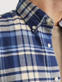 Norris Check Flannel  Skjorte - Night Sky Jack&Jones