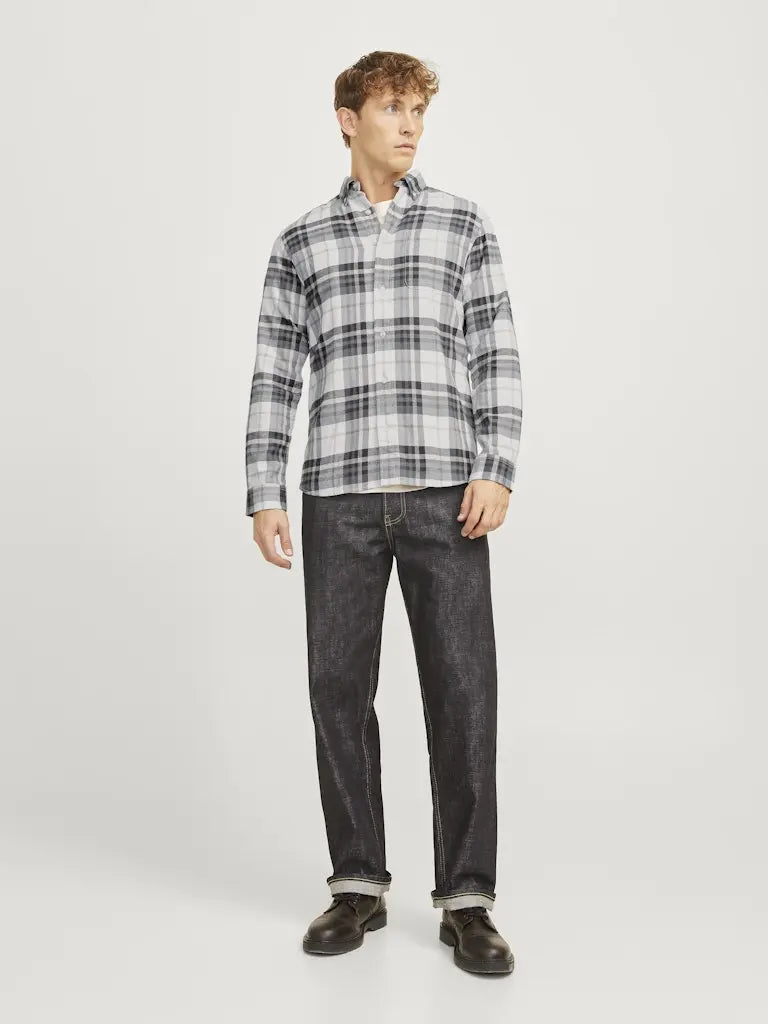 Norris Flanellskjorte - Charcoal Gray Jack&Jones