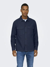 Oliver Twill Overshirt - Dress Blues Only & Sons