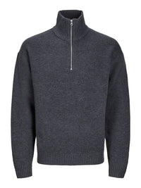 Ollie Genser Half Zip - Iron Gate Jack&Jones