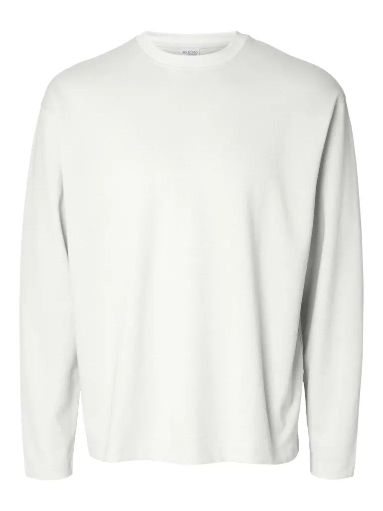 Oscar Loose Longsleeve - Bright White Selected Homme