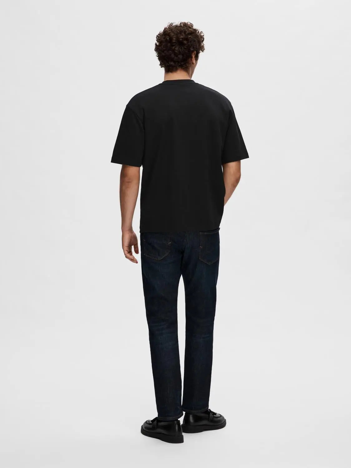 Oscar Loose T-Skjorte - Black Selected Homme