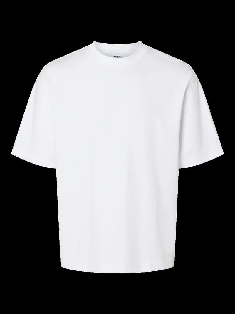 Oscar Loose T-Skjorte - Bright White Selected Homme