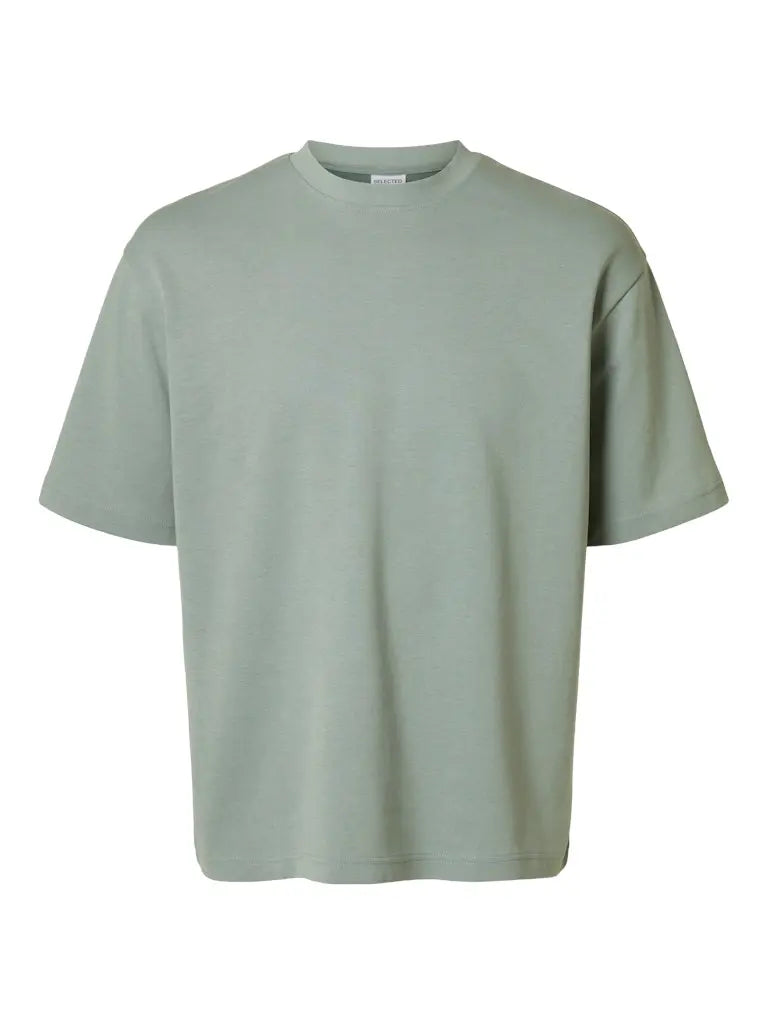 Oscar Loose T-Skjorte - Iceberg Green Selected Homme