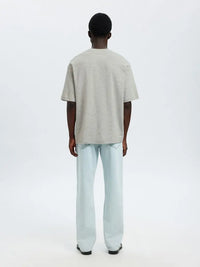 Oscar Loose T-Skjorte - Light Grey Melange Selected Homme