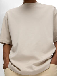 Oscar Loose T-Skjorte - Oatmeal Selected Homme