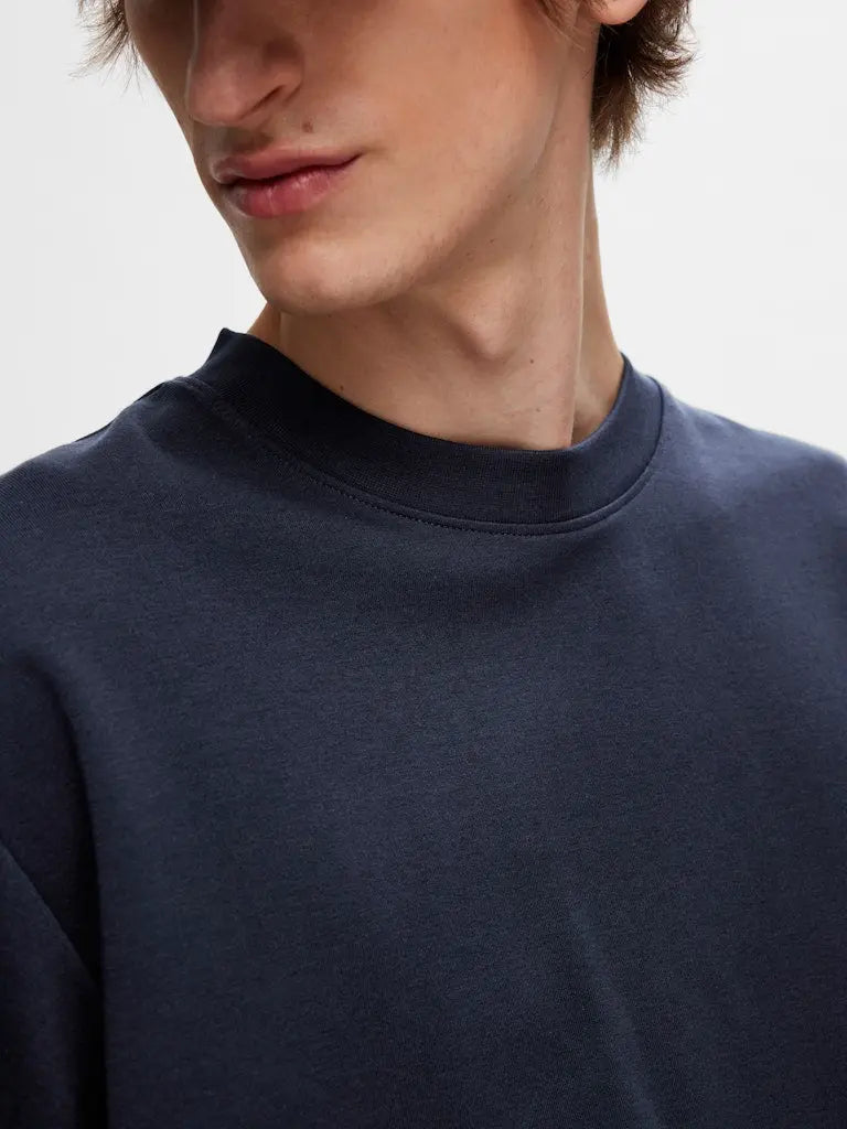 Oscar Loose T-Skjorte - Sky Captain Selected Homme