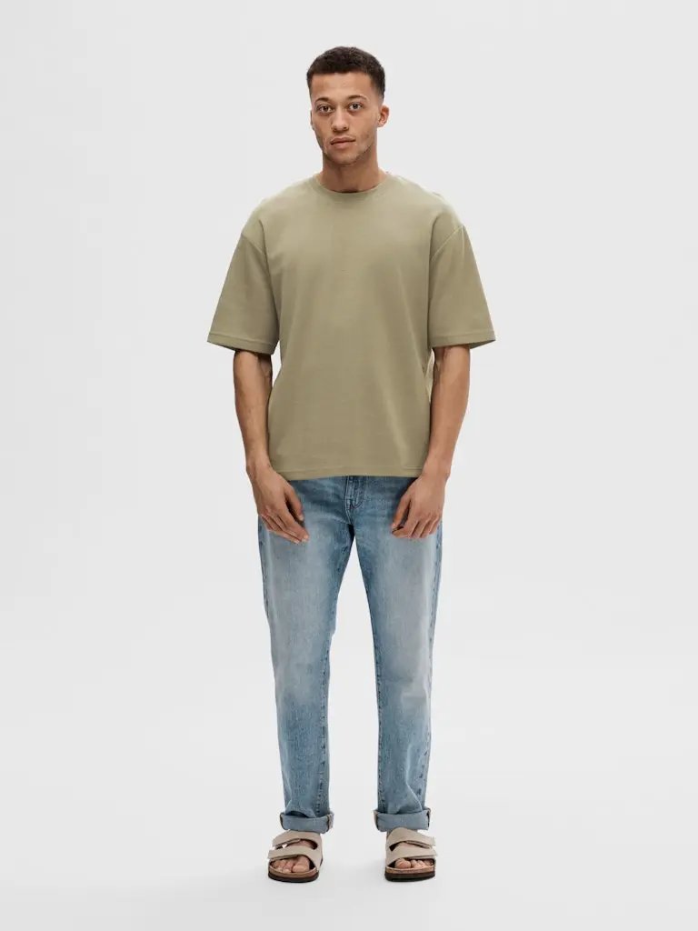 Oscar Loose T-Skjorte - Vetiver Selected Homme