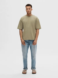 Oscar Loose T-Skjorte - Vetiver Selected Homme