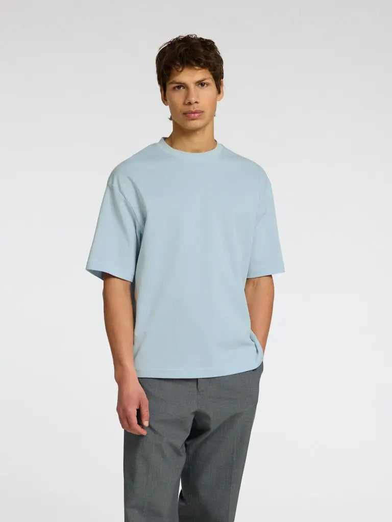 Oscar Loose T-Skjorte - Winter Sky Selected Homme