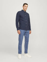 Oscar Oxford Skjorte - Navy Blazer JJ Rebel