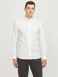 Oscar Oxford Skjorte - White JJ Rebel