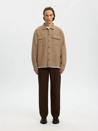 Otto Leroy Lin Overshirt - Caribou Selected Homme