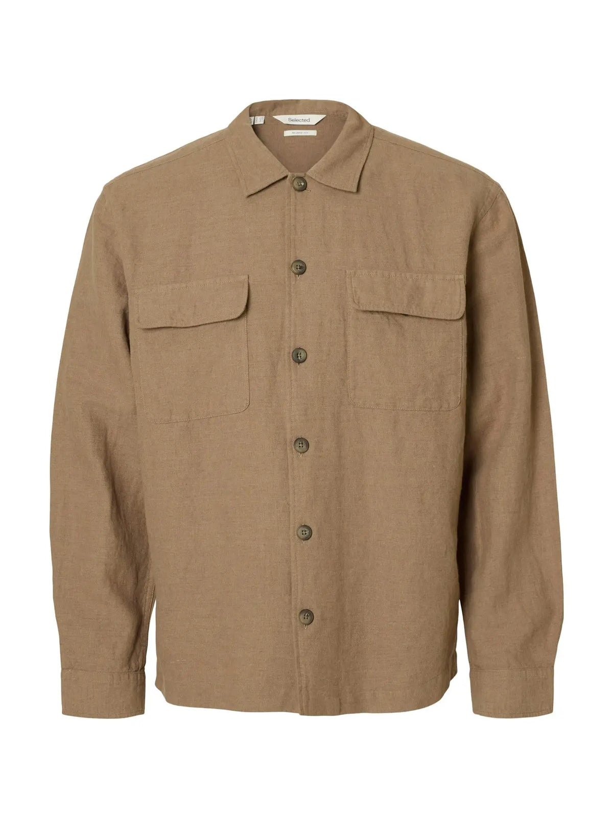 Otto Leroy Lin Overshirt - Caribou Selected Homme