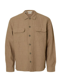 Otto Leroy Lin Overshirt - Caribou Selected Homme