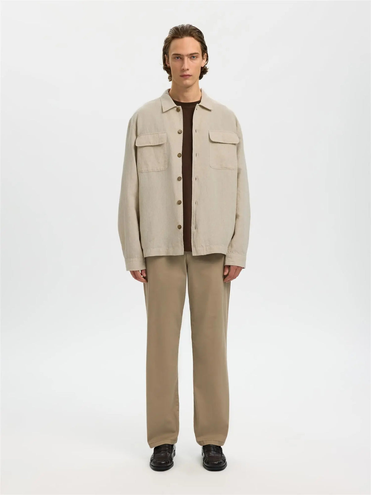 Otto Leroy Lin Overshirt - Pure Cashmere Selected Homme