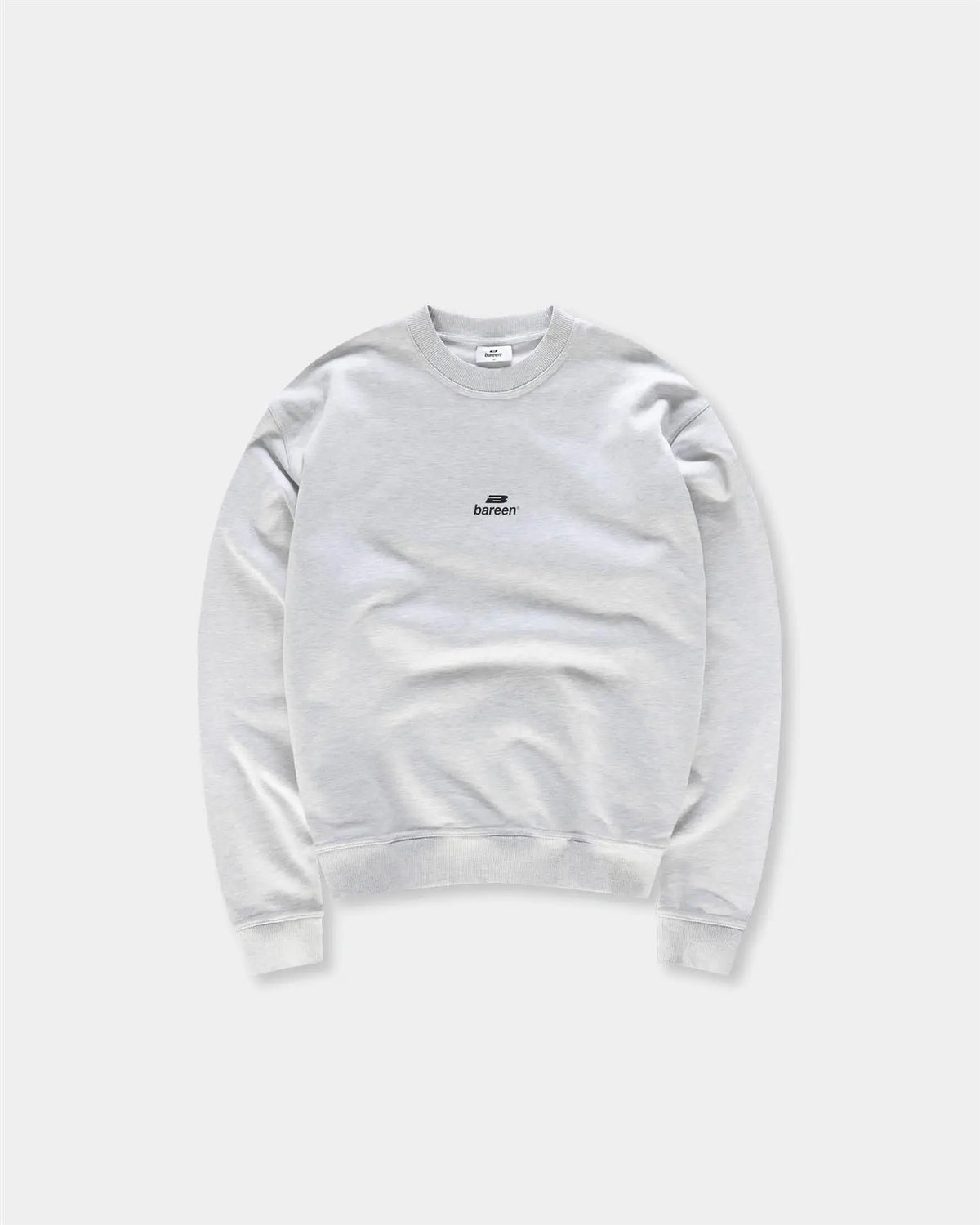 Oversized Crewneck Logo Genser - Cloudy Grey Bareen