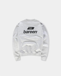 Oversized Crewneck Logo Genser - Cloudy Grey Bareen
