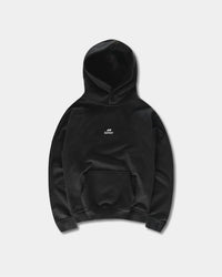 Oversized Logo Hoodie - Black Bareen