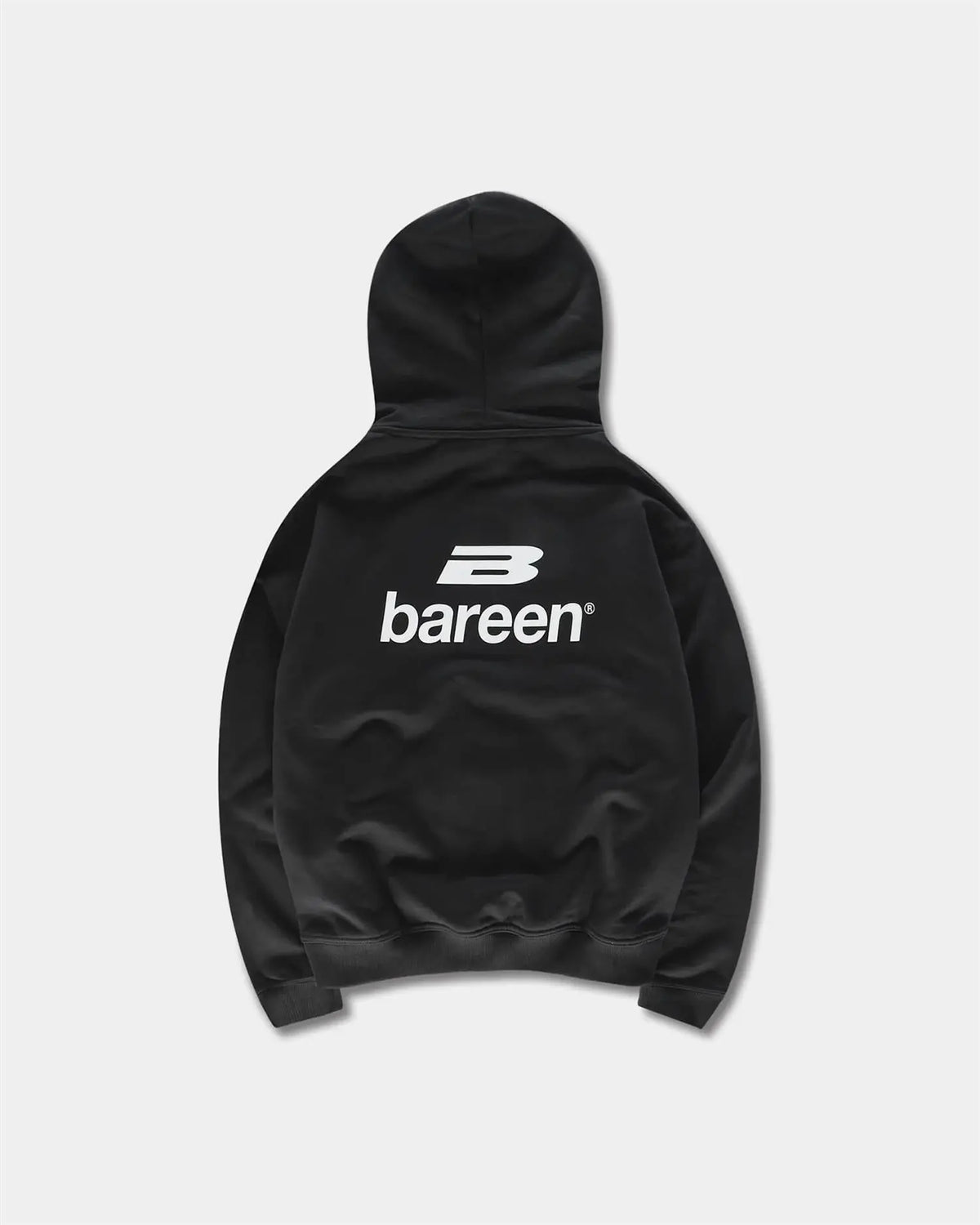 Oversized Logo Hoodie - Black Bareen