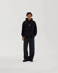 Oversized Logo Hoodie - Black Bareen
