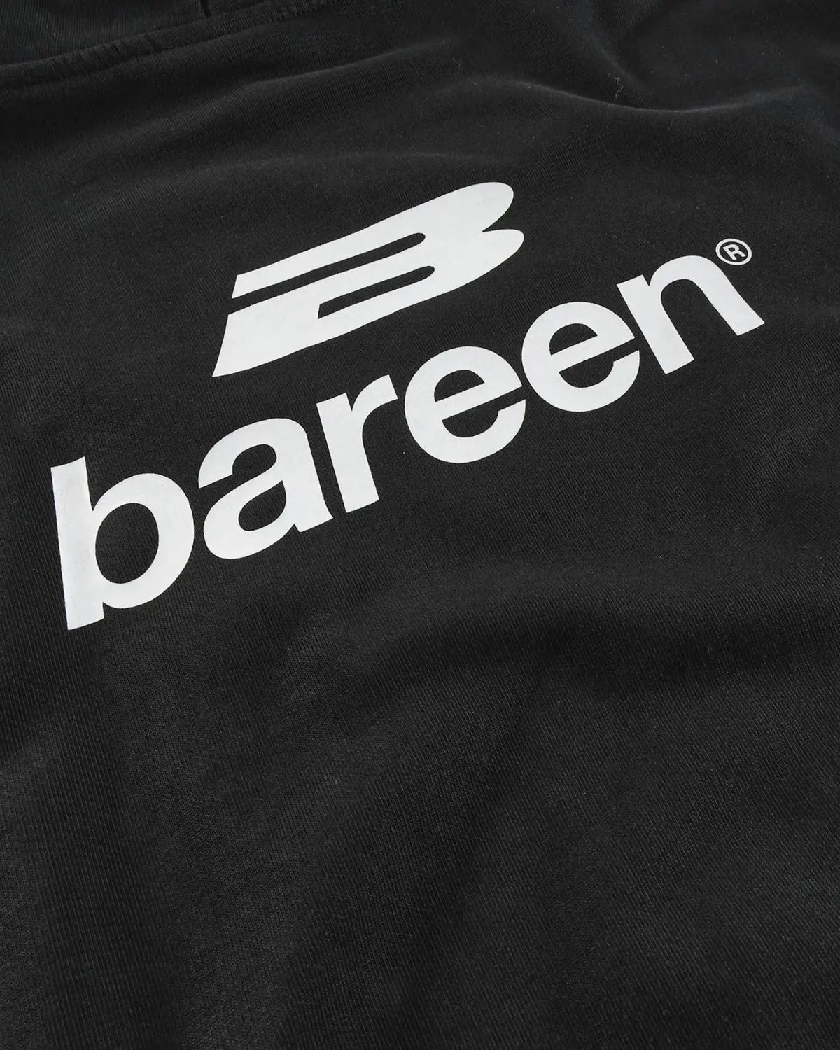 Oversized Logo Hoodie - Black Bareen