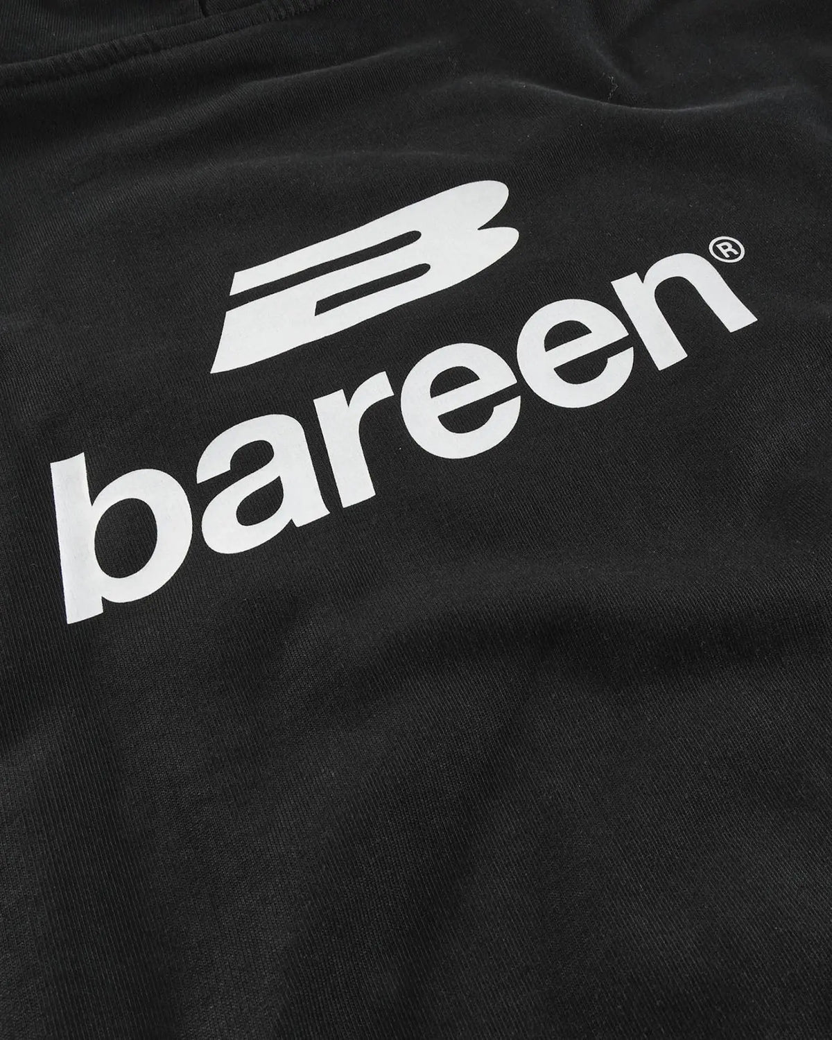 Oversized Logo Hoodie - Black Bareen