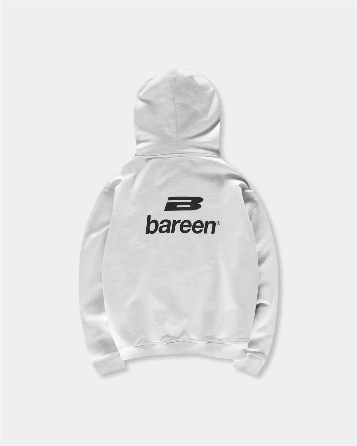Oversized Logo Hoodie - Cloudy Grey Bareen