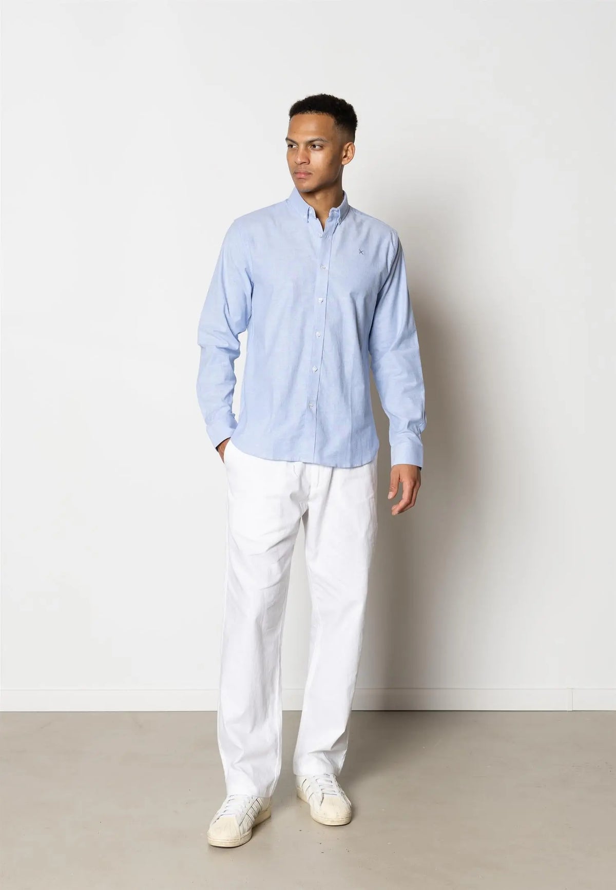 Oxford Stretch Skjorte - Light Blue Clean Cut Copenhagen