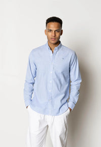 Oxford Stretch Skjorte - Light Blue Clean Cut Copenhagen
