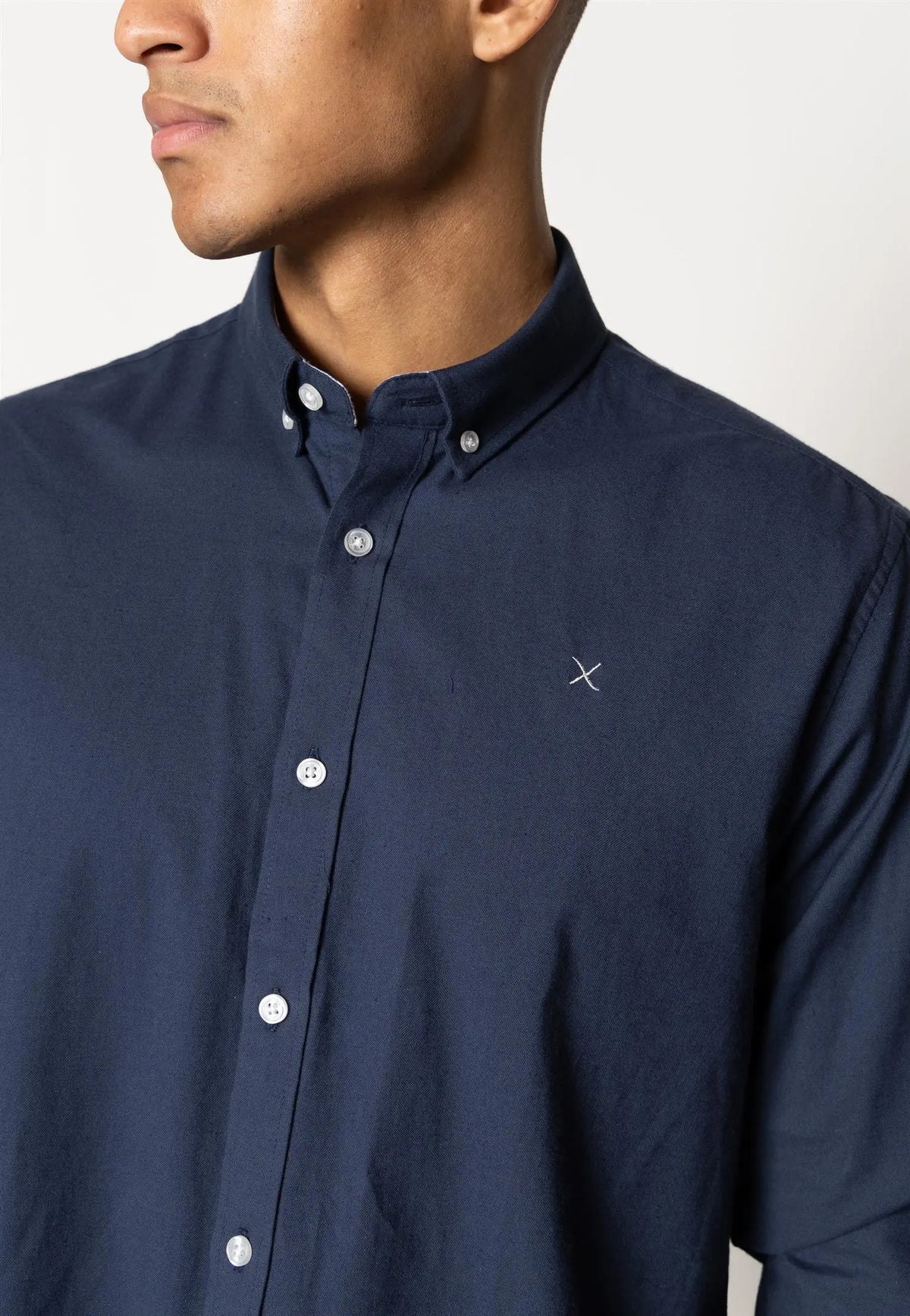 Oxford Stretch Skjorte - Navy Clean Cut Copenhagen