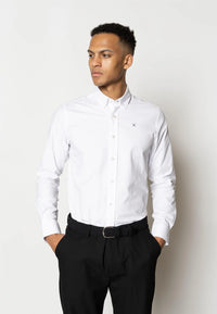 Oxford Stretch Skjorte - White Clean Cut Copenhagen