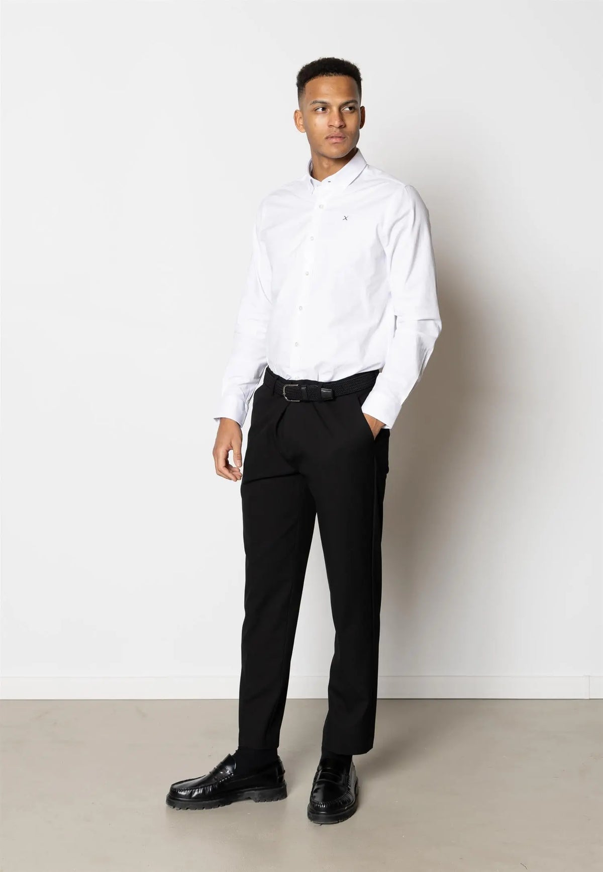 Oxford Stretch Skjorte - White Clean Cut Copenhagen