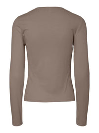 Paloma Langermet Topp - Taupe Grey Y.A.S