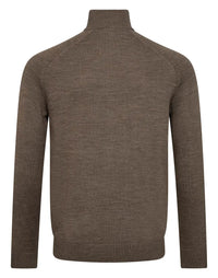 Pelle Merino Ullgenser Half Zip - Brown Bruun & Stengade