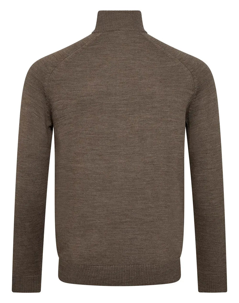 Pelle Merino Ullgenser Half Zip - Brown Bruun & Stengade