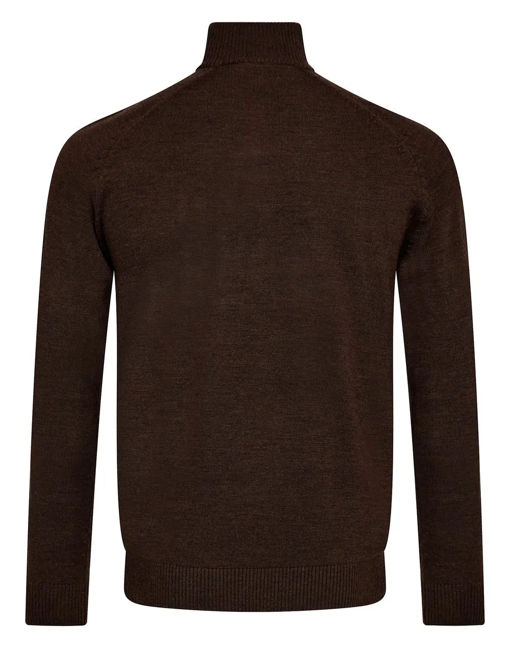 Pelle Merino Ullgenser Half Zip - Dark Brown Bruun & Stengade