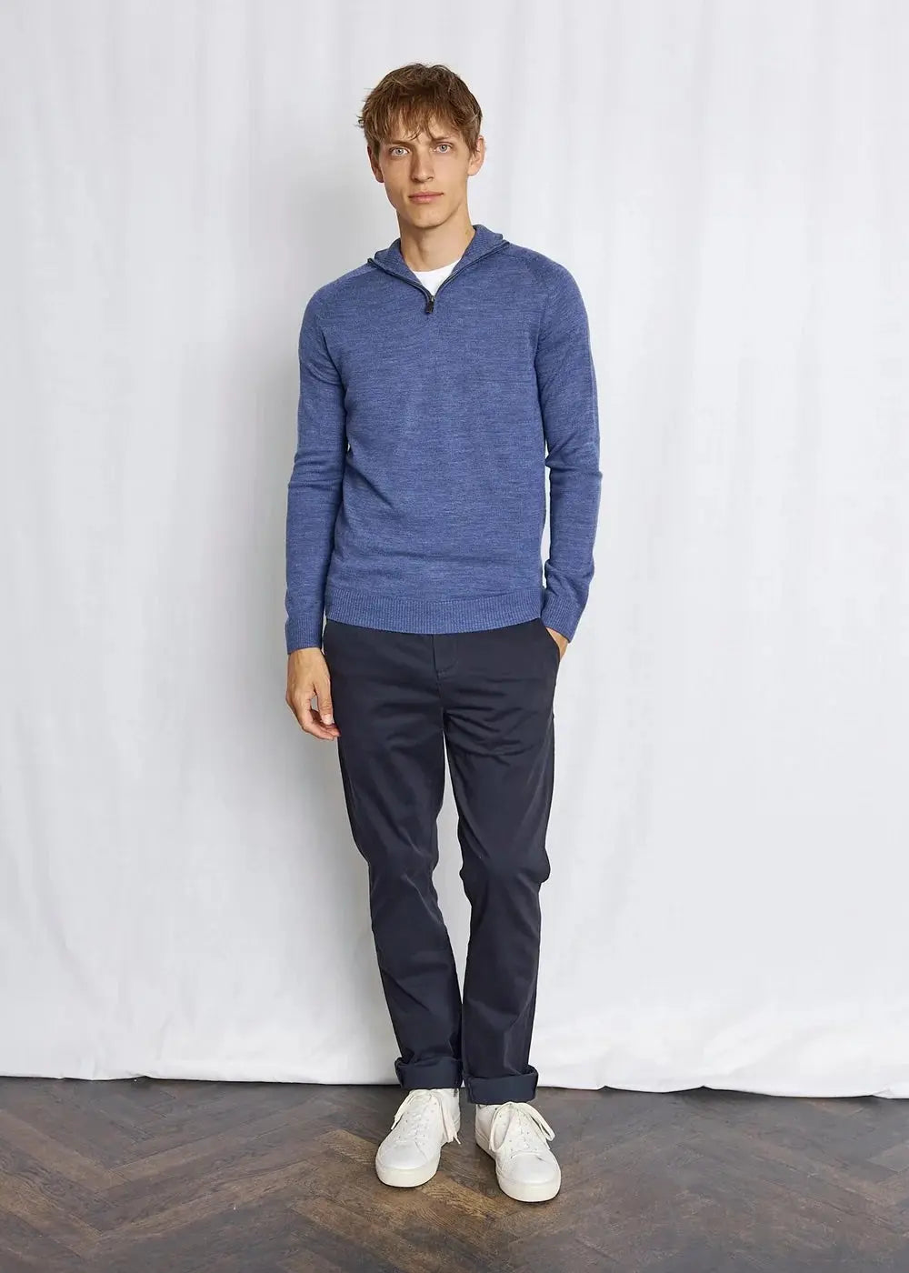Pelle Merino Ullgenser Half Zip - Ocean Bruun & Stengade