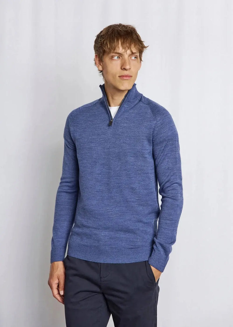 Pelle Merino Ullgenser Half Zip - Ocean Bruun & Stengade