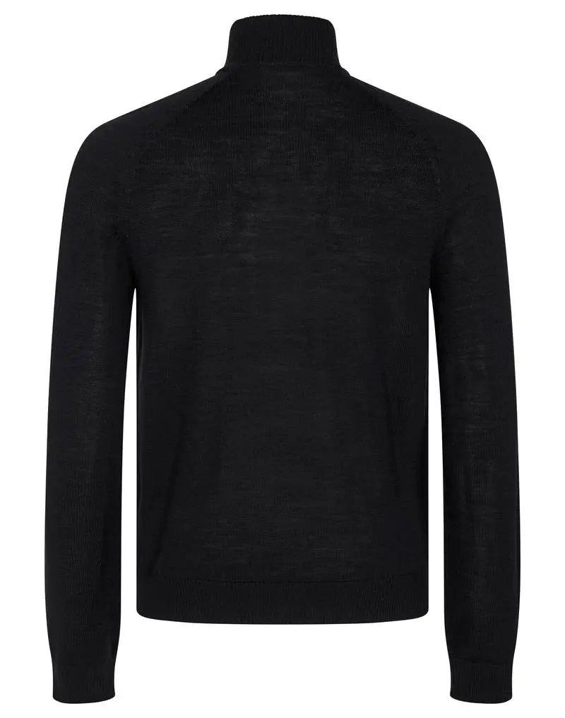 Pelle Ullgenser Half Zip - Black Bruun & Stengade