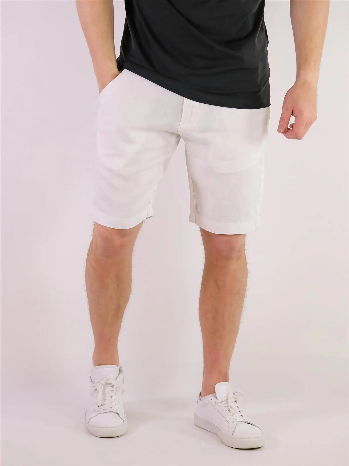 Peppon Linshorts - White Bruun & Stengade