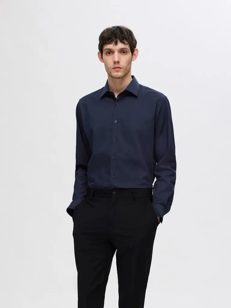 Performance Shirt Slim - Sky Captain Selected Homme