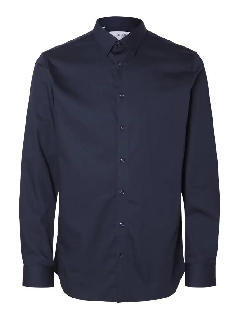 Performance Shirt Slim - Sky Captain Selected Homme