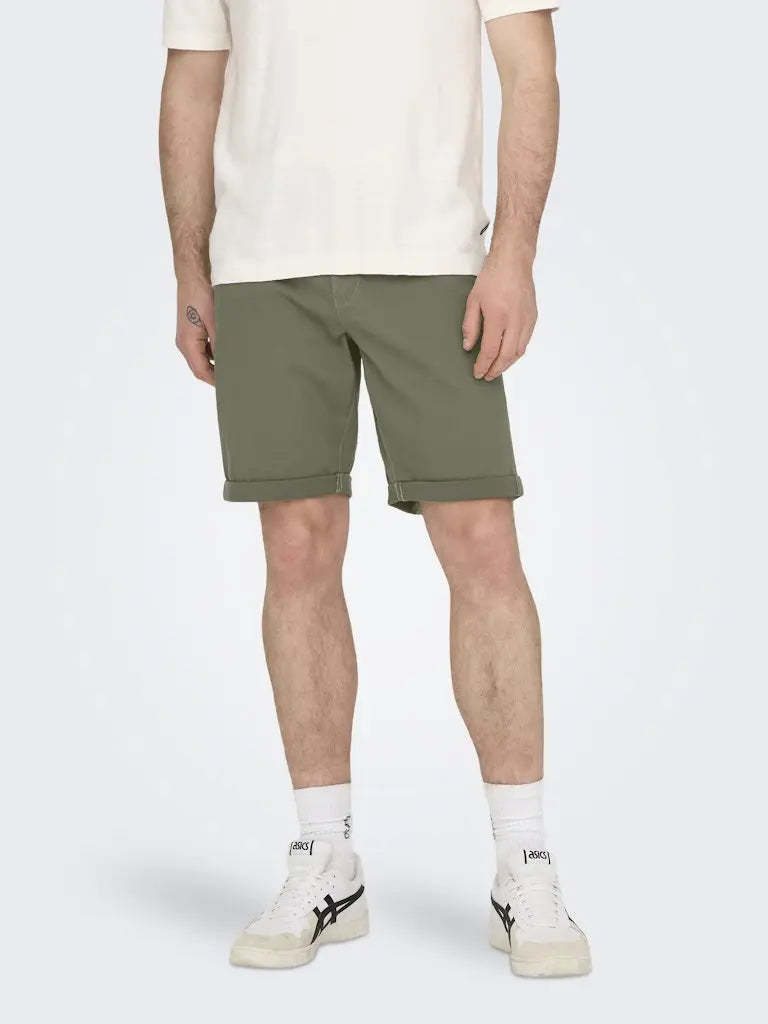 Peter Chinos Shorts 0013 - Deep Lichen Green Only & Sons